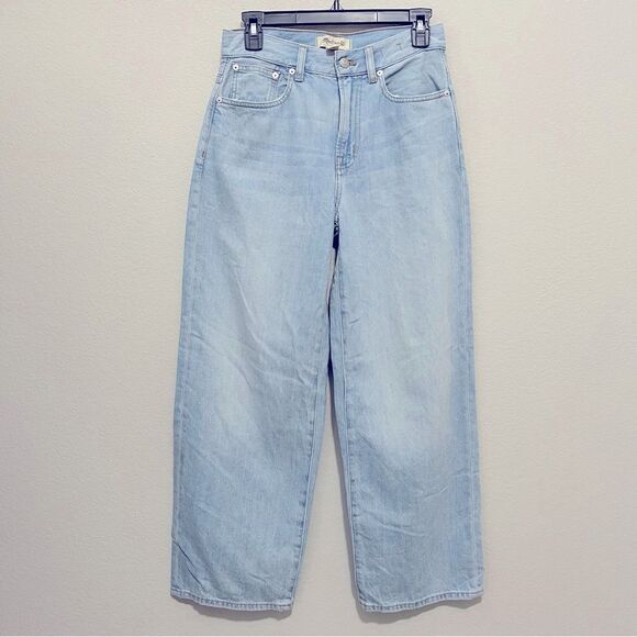 Madewell The Perfect Vintage Wide Leg Crop Jeans Size 25 in Fitzgerald Wash - Picture 7 of 14